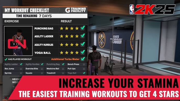 NBA2k25 Workout Script